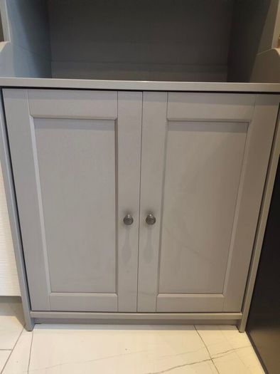 IKEA HAUGA grey high cabinet