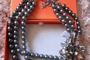 Corona Silver statement necklace