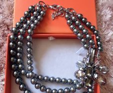 Corona Silver statement necklace