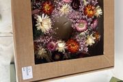 Beautiful dried flower wreath