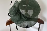 Emerald green occasion hat