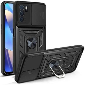 For OPPO A16 Case Magnetic Ring Shockproof Armor Phone Back Cover For OPPO A16K, A16, A53 5G