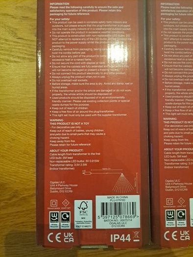 Christmas lights new in box