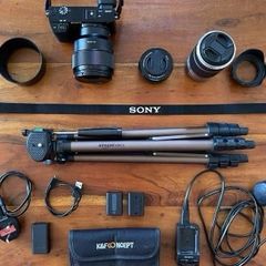 SONY Alpha A6100 Digital Mirrorless Camera with 3 lenses