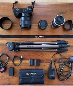 SONY Alpha A6100 Digital Mirrorless Camera with 3 lenses
