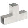 Post Connectors 4 pcs T Shape Galvanised Metal 71x71 mm Image 8