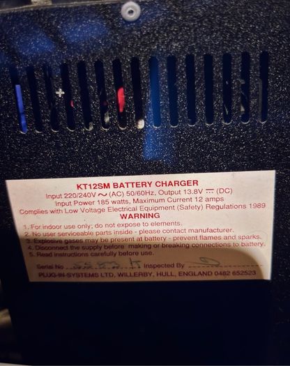 12V charger for camper caravan motorhome leisure battery