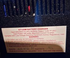 12V charger for camper caravan motorhome leisure battery