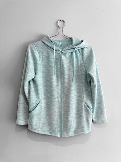 Pre Owned Dunnes Stores Mint Green Space-Dye Zip-Up Hoodie Jacket