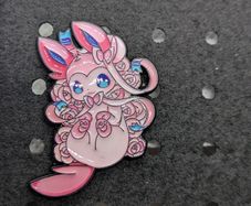 Silveon enamel pin