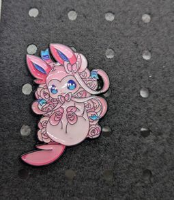 Silveon enamel pin