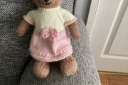 Hand knit teddy