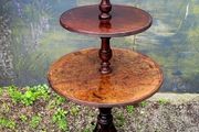 Antique georgian revival mahogany dumb waiter