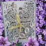 Communion card, wooden openwork for First Holy Communion, Baptism or Wedding, woodenengraved Card Image 5