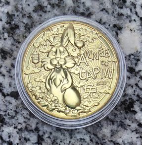 France 0.25 Euro Uncirculated Coin 2023 - Year of the Rabbit Child - Chinese Calendar