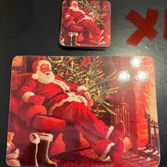Santa placemats and coasters