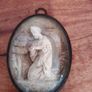 Antique Signed French Meerschaum, Saint Joseph. Image 2