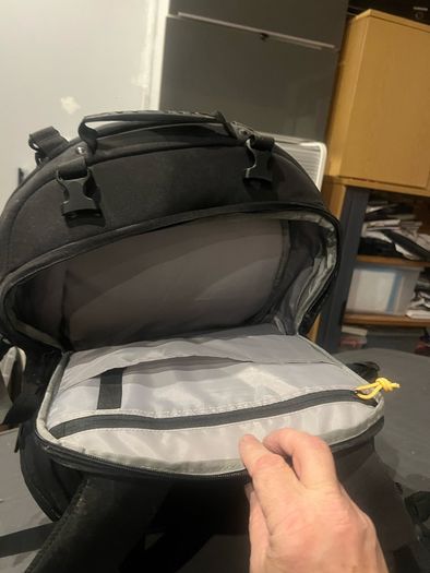 Large lowepro camera bag with quick side camera access
