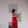 Elegant red pleated jumpsuit for parties and events UK 8 Image 5