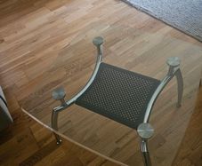 glass coffee table & TV stand