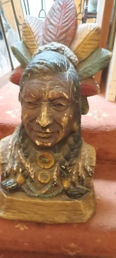 Red Indian Bust