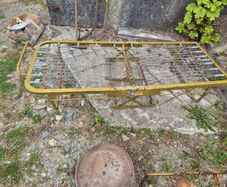 Vintage Retro Metal Folding Camp Bed