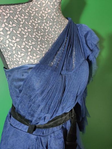 Navy long dress size M-L TS couture atelier designer special occasion  dress
