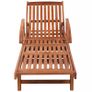 Sun Loungers 2 pcs with Table Solid Acacia Wood Image 3