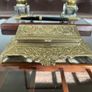 Vintage Ornate Brass Postage Stamp Keepsakes Box Image 2