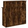 Reception Desk Smoked Oak 100x50x103.5 cm Image 7