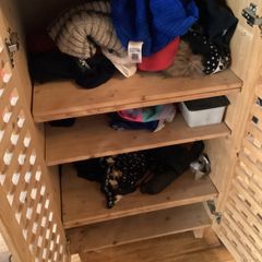 Latticed wooden Storage cabinet