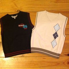Two Age 3-4 Sleeveless Jumpers