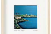 Dalkey Island, Dublin, print in 25cm sq frame, by artist Helen Mathews