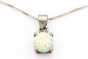 Opal Sterling Silver Necklace