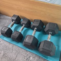 Cougar Hex Dumbbells 15kg and 10kg