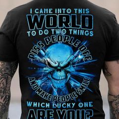 Men's Relaxed Crew Neck Tee - Featuring a Skull Design