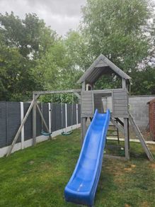 Swing, slide and climbing