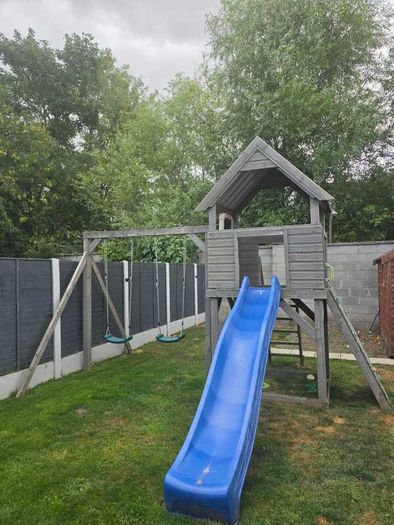 Swing, slide and climbing