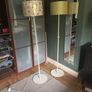 Take your pick - other photos added - 2 Matching ( exactly the same ) Tall Cream / Off White Tall Floor Standing Lamps - will sell individually Image 9