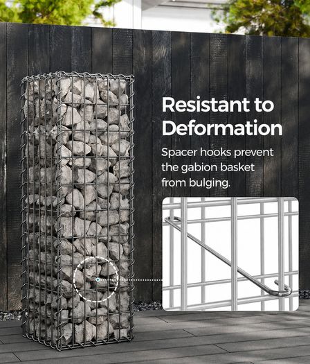 DIY Gabion Baskets (30 x 30 x 100cm) FREE Delivery