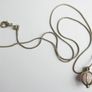 Vintage Rose Quartz Sterling Silver 925 Cage Necklace, "Love Stone" Pendant length 20" - 6,8g Image 2