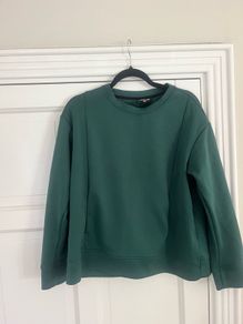 Label Lab Dark Green Round Neck Sweatshirt