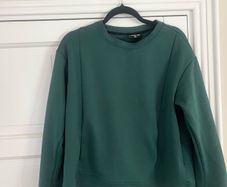 Label Lab Dark Green Round Neck Sweatshirt