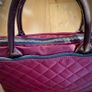 Picard Burgundy Quilted Messenger / Handbag (2585 Vino, padded, waterproof) 32cm Image 2