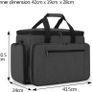 Sewing Machine Carrying Bag with Removable Pad, Travel Case for Sewing Machine and Accessories (Fit for Most Standard Sewing Machines), Black Image 3