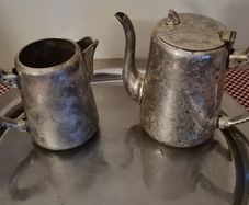 Kingston of Sheffield 2 Silver Plated Tea/Coffee Pot & Milk Jug