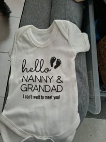 baby announcement for grand parents