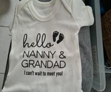 baby announcement for grand parents