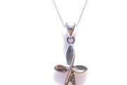Vintage Sterling Silver 925 Cross and Necklace length 14,5" - 3,43g