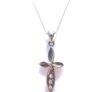 Vintage Sterling Silver 925 Cross and Necklace length 14,5" - 3,43g Image 3